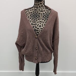 Slouchy Boucle Cardigan